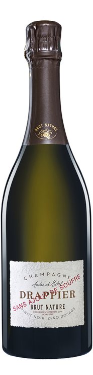 Rótulo Drappier Pinot Noir  Zéro Dosage Sans Ajout de Soufre Brut Nature