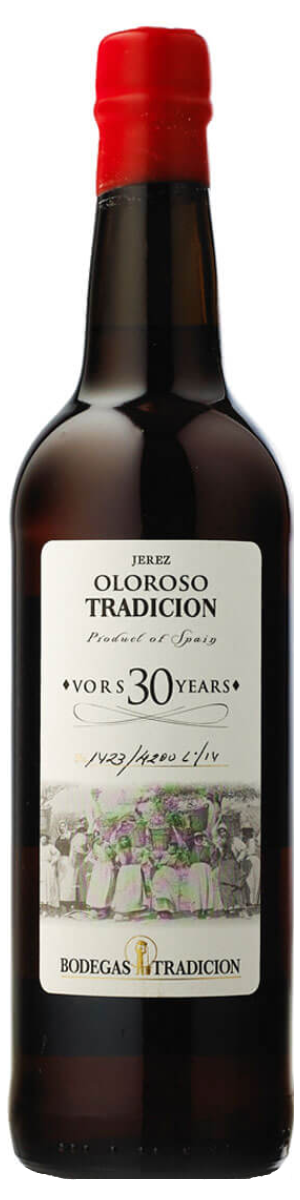 Rótulo Bodegas Tradición Oloroso 30 Years Old