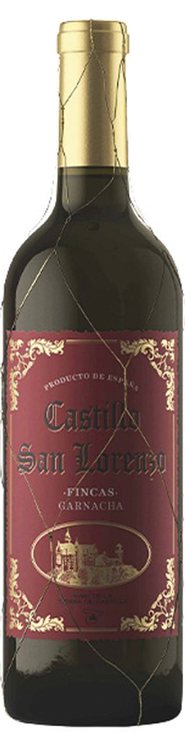 Rótulo Castillo San Lorenzo Fincas Garnacha Tinta
